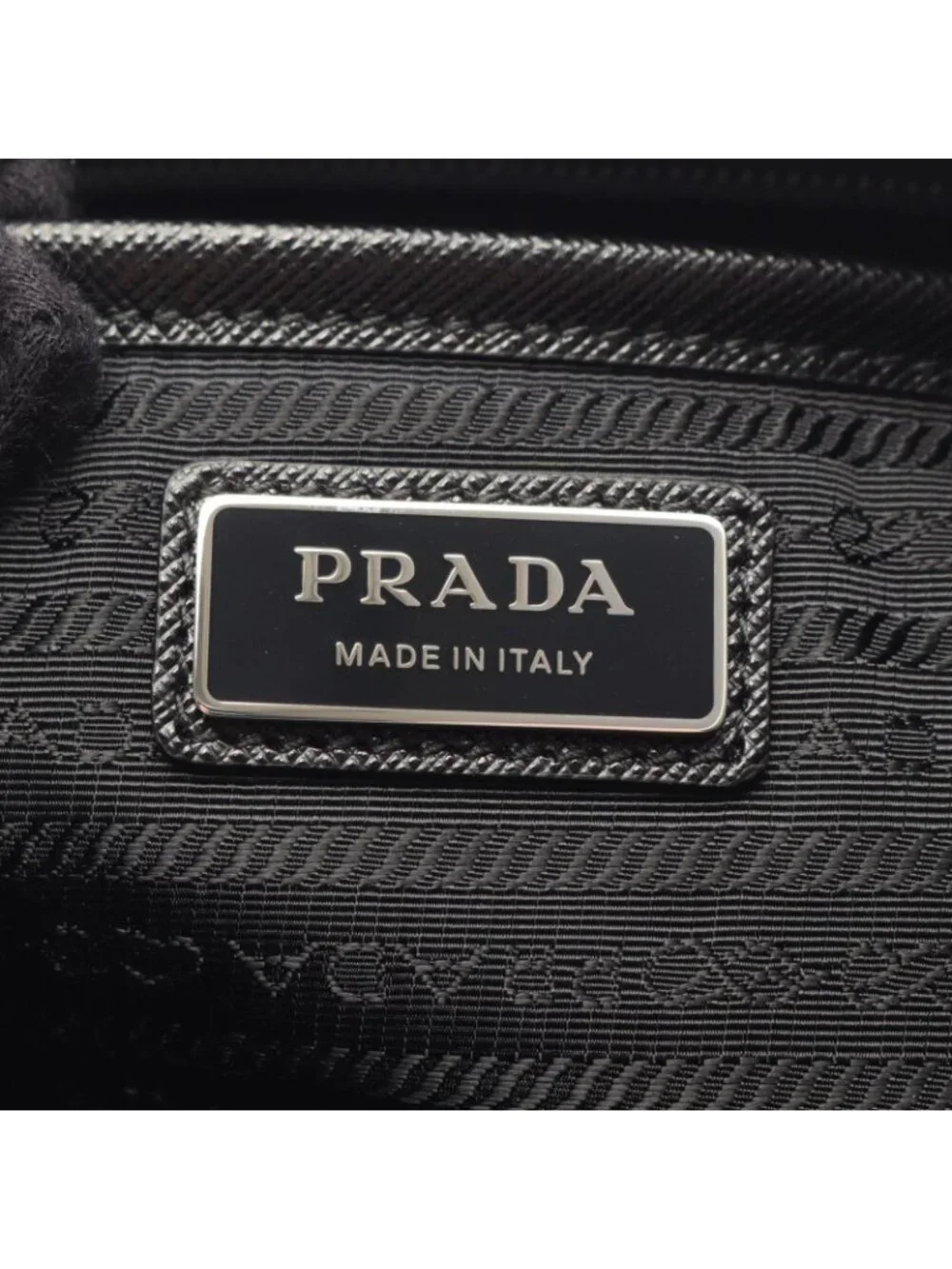 Prada Shoulder Bag Nylon Saffiano Leather 2-Way
